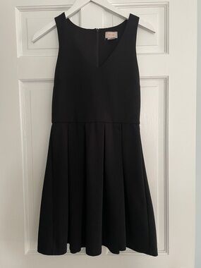 love...ady Black Sleeveless Fit & Flare Dress